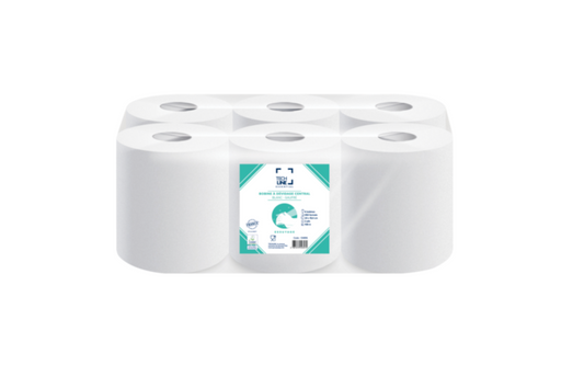 Bobine à dévidage central 450 formats – 2 plis – pack de 6